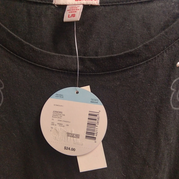 2 for $20 - NWT Black Bongo Top - Picture 2 of 3